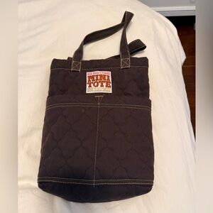 Big bud press Quilted Brown mini tote